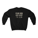Fear God Give Glory to Him Unisex Heavy Blend™ Crewneck Sweatshirt